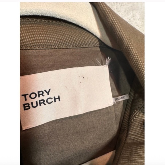 NEW! Tory Burch Olive Green Cropped Jacket Size 2 Military Style - Picture 5 of 10